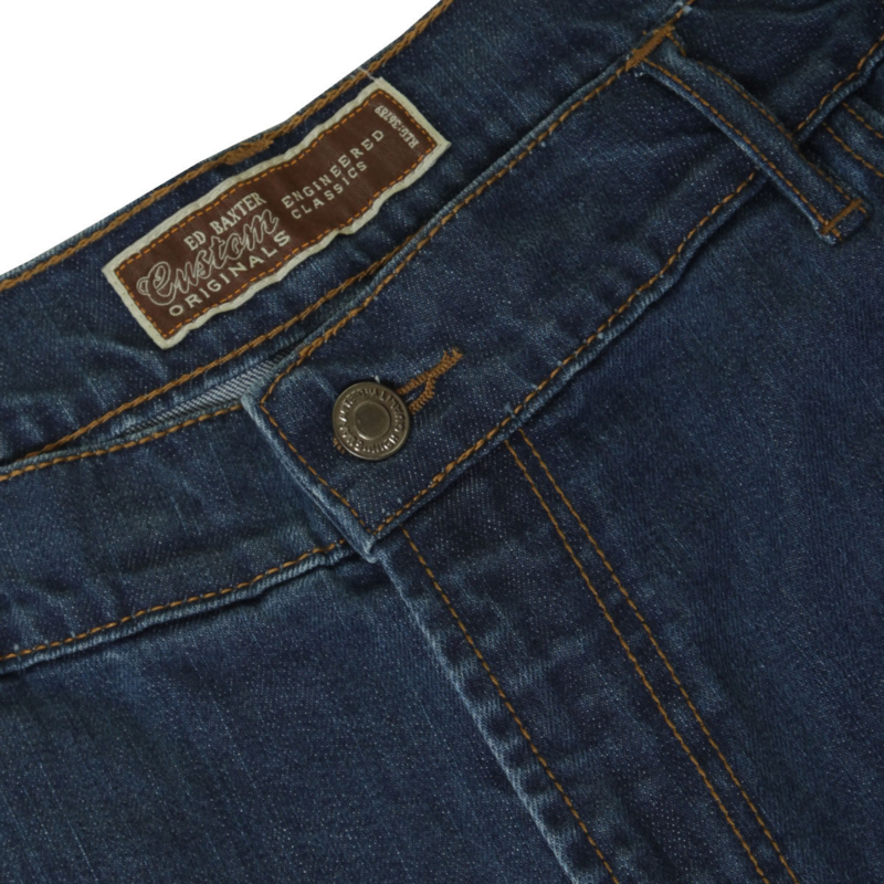 Ed Baxter blå jeans m. stretch (Stonewash)  (34")