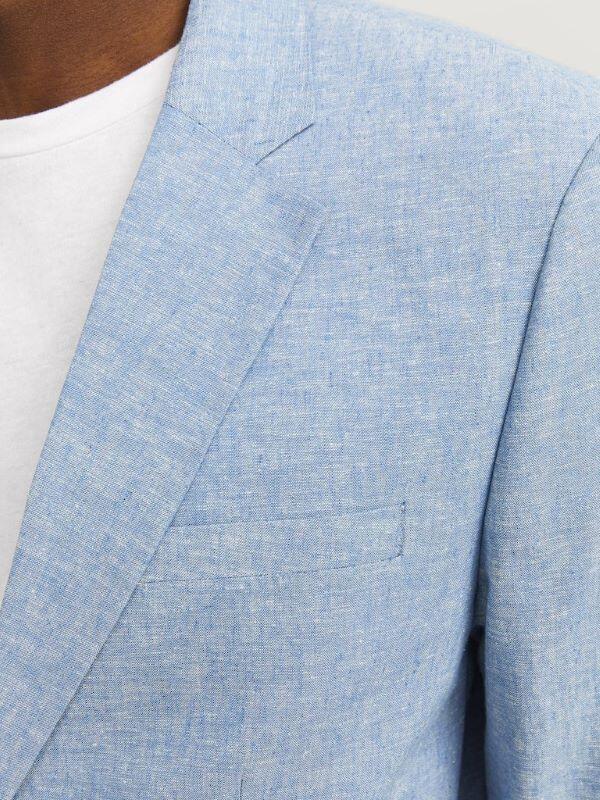 Lys blåmeleret - krave