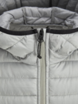 Grå quiltet jakke m. hætte - Jack & Jones